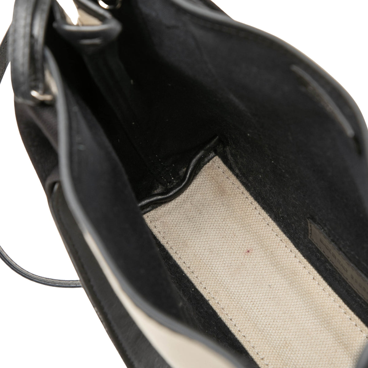 Balenciaga Canvas Navy Cabas Satchel XS