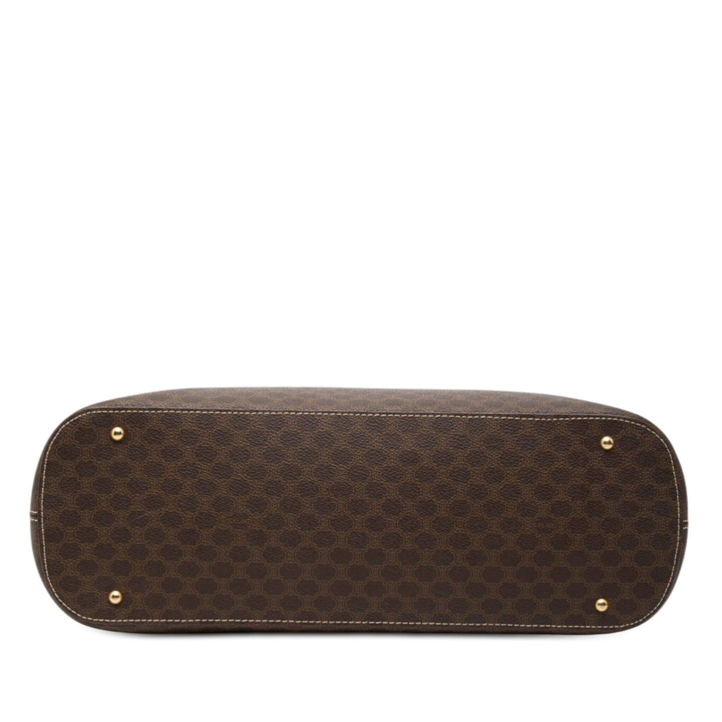 Celine Macadam Coated Canvas Dome Satchel