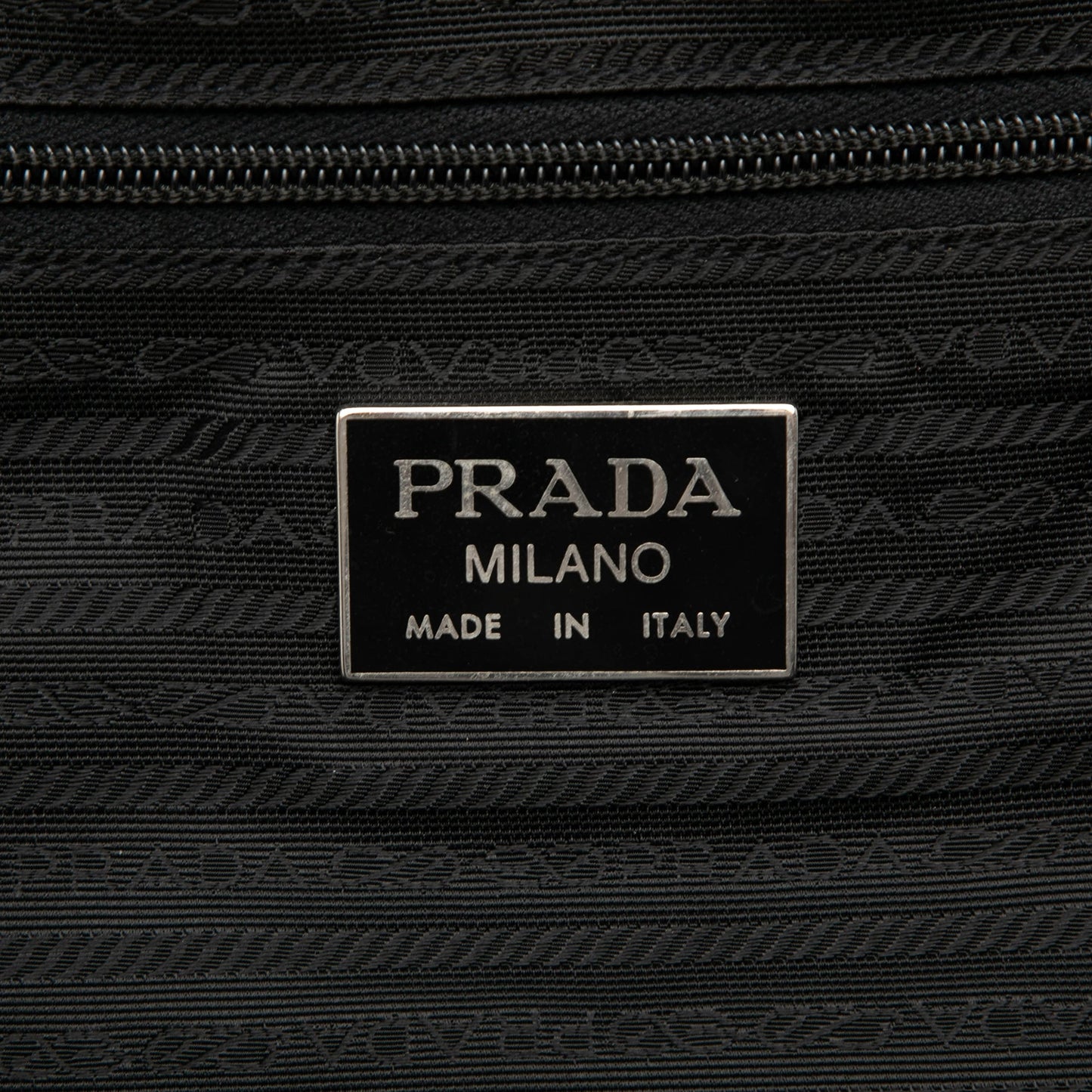 Prada Saffiano Trimmed Tessuto Suitcase Bag