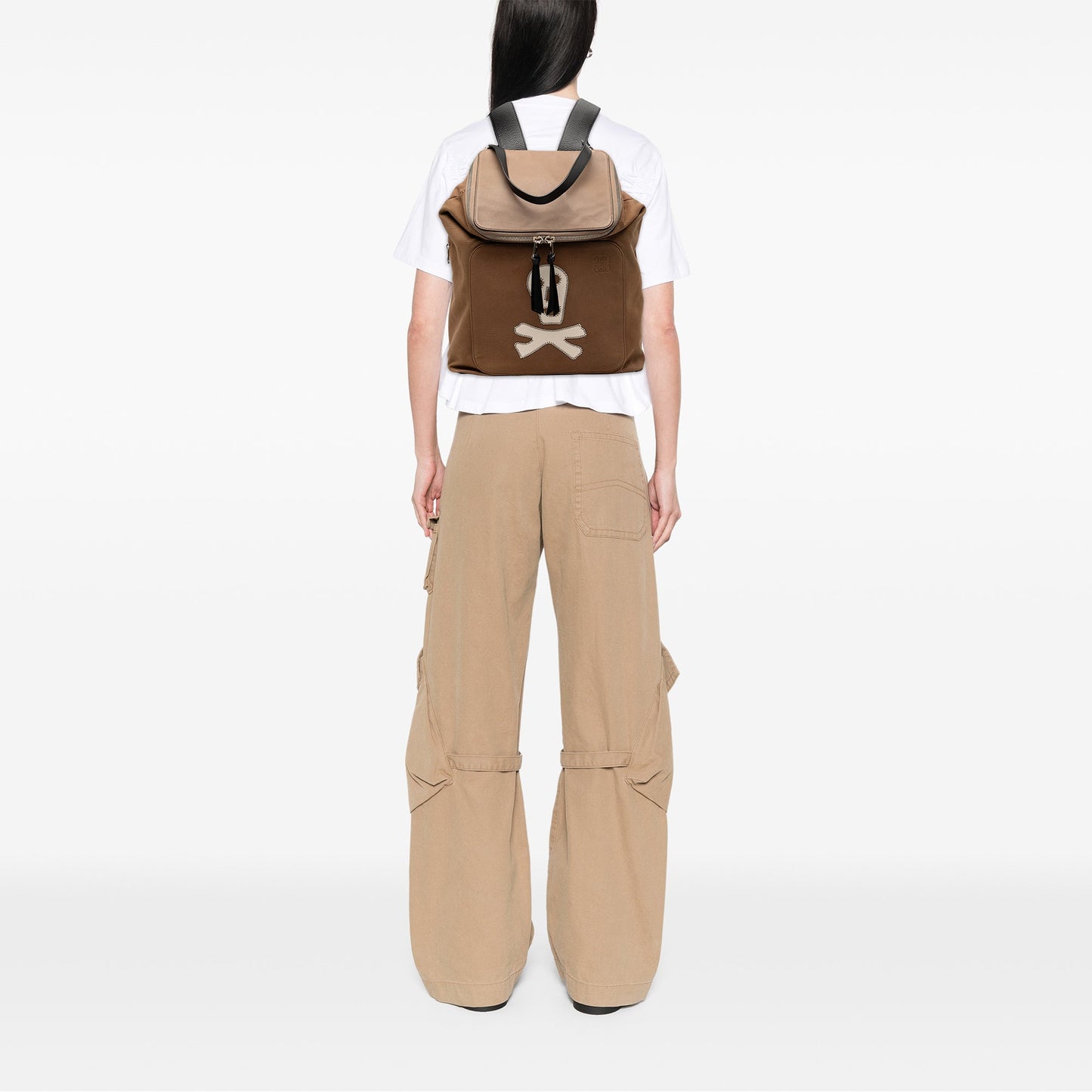 LOEWE Large Canvas Skull Goya Backpack