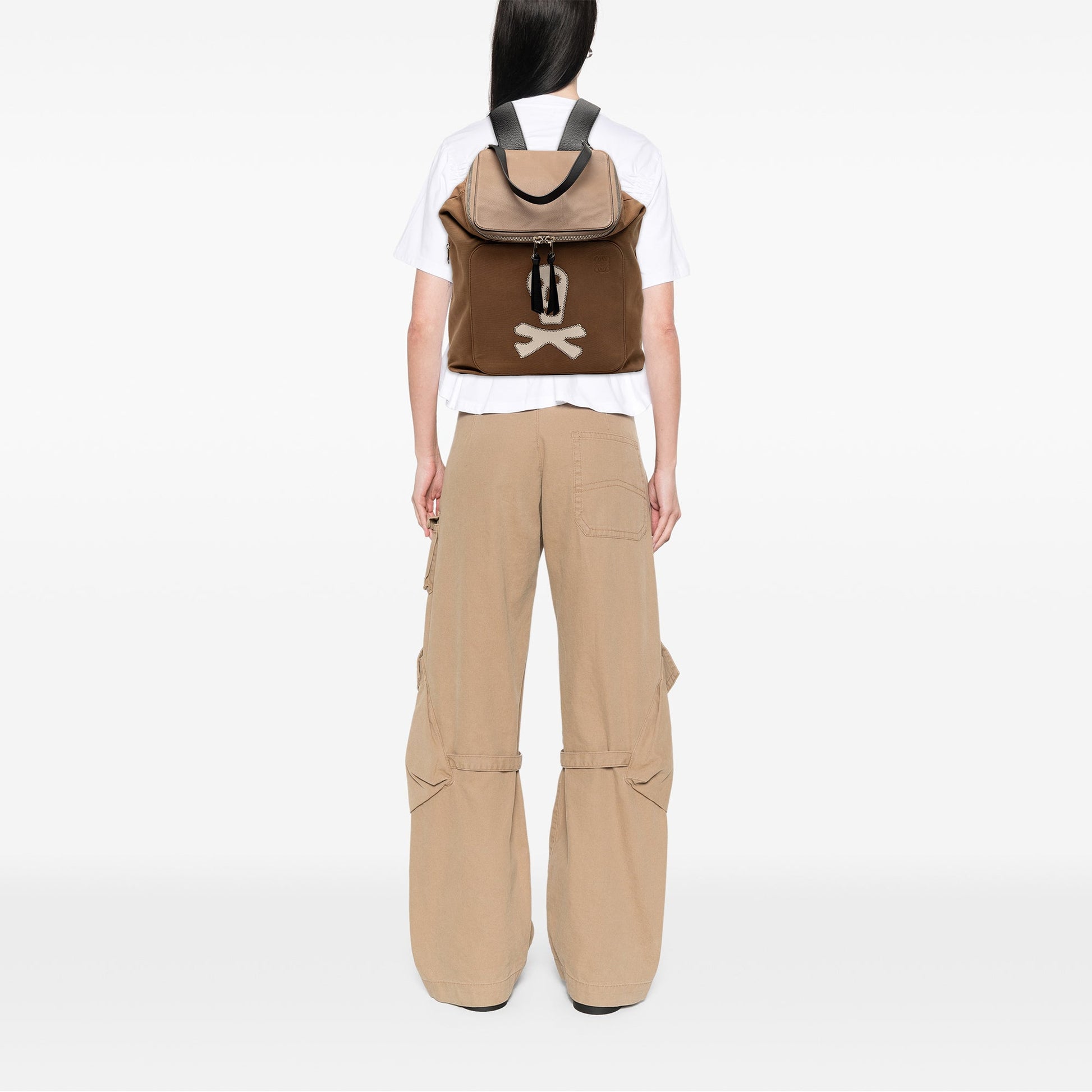 LOEWE Large Canvas Skull Goya Backpack