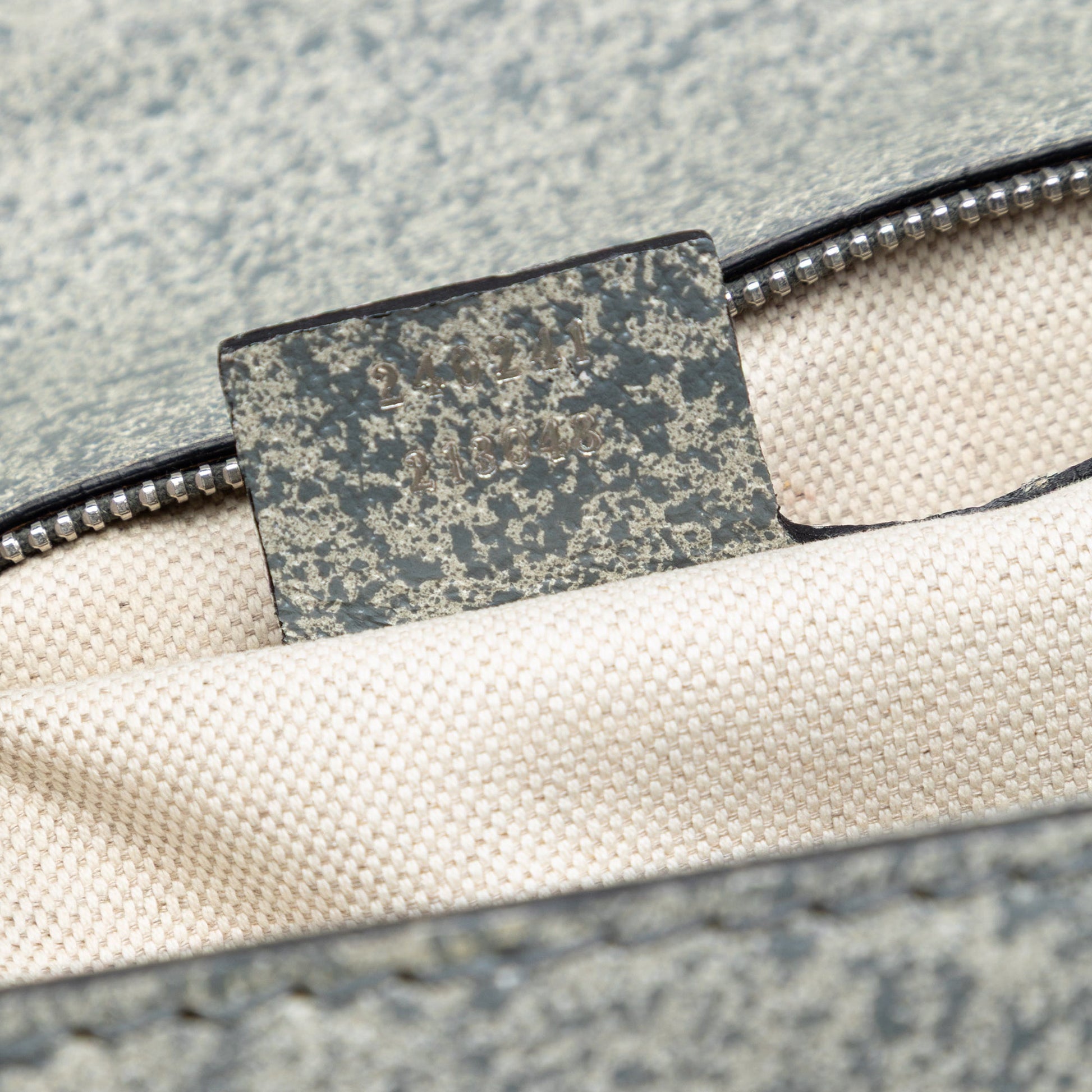 Gucci Large Speckled Leather New Bamboo Top Handle Bag