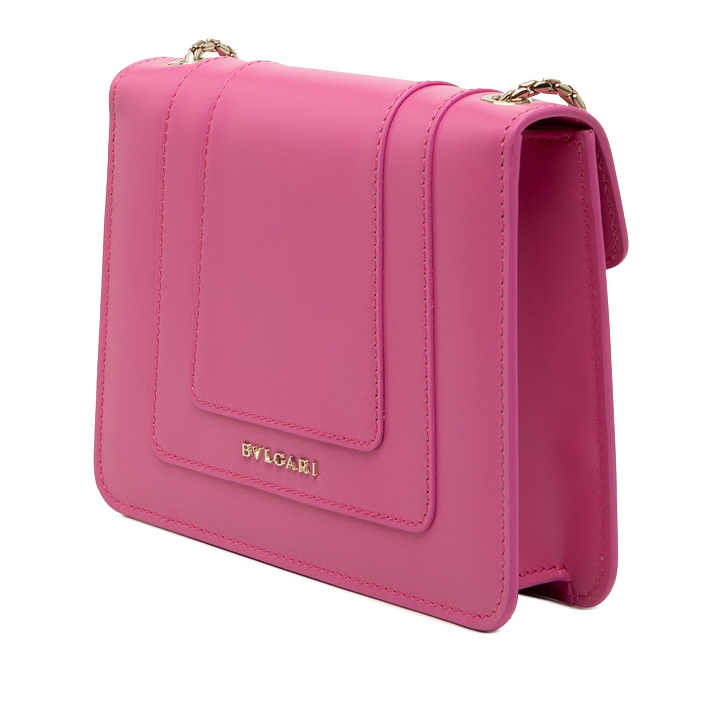 Small Leather Square Serpenti Forever Chain Crossbody