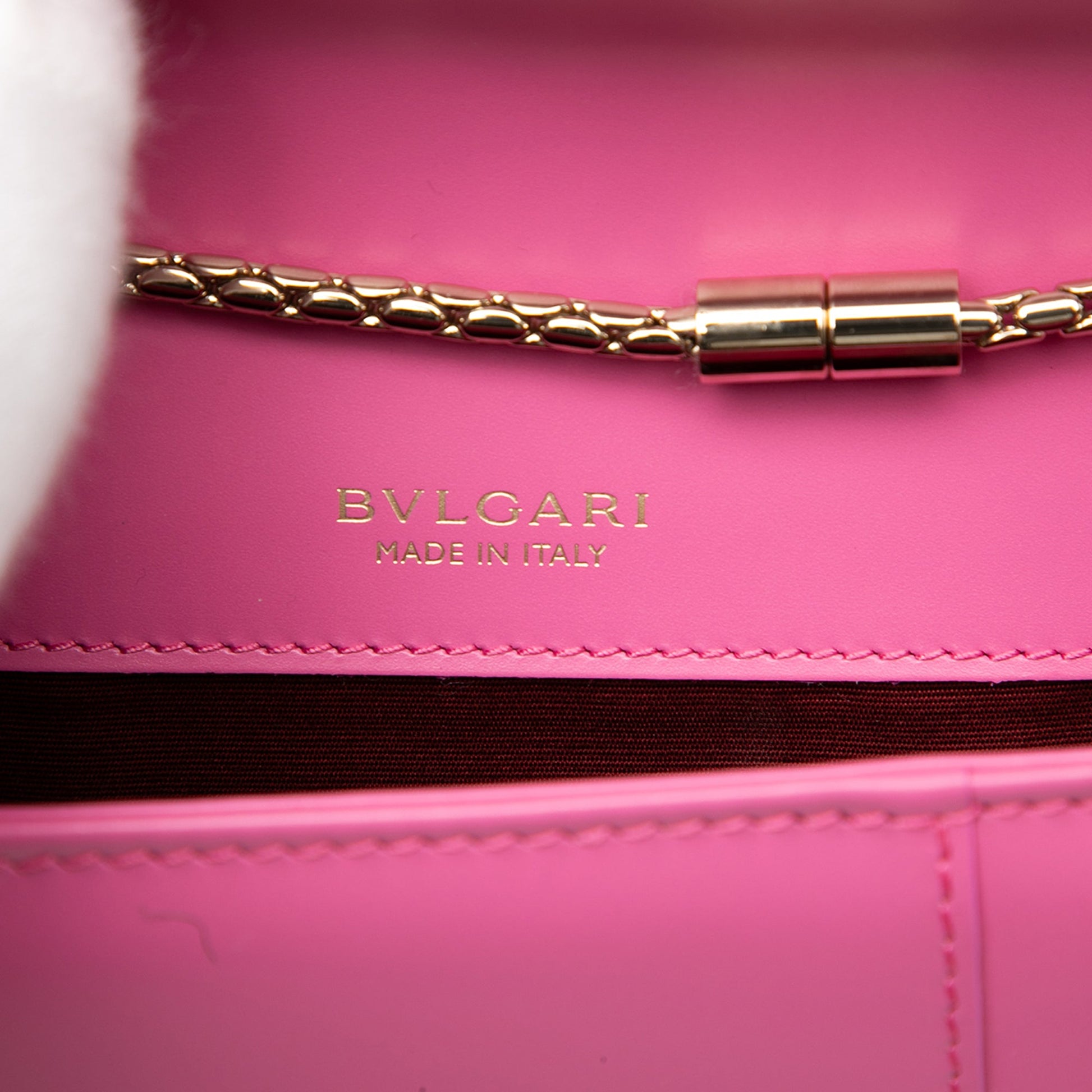 Small Leather Square Serpenti Forever Chain Crossbody
