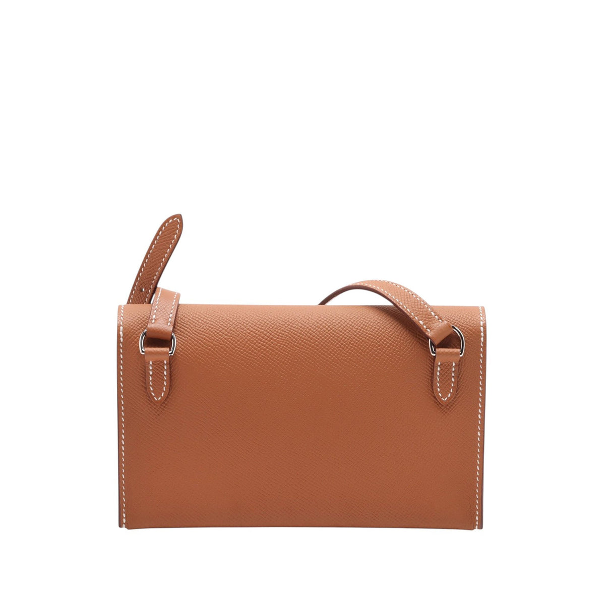 Hermès Epsom Hermesnap Wallet On Strap — Brown