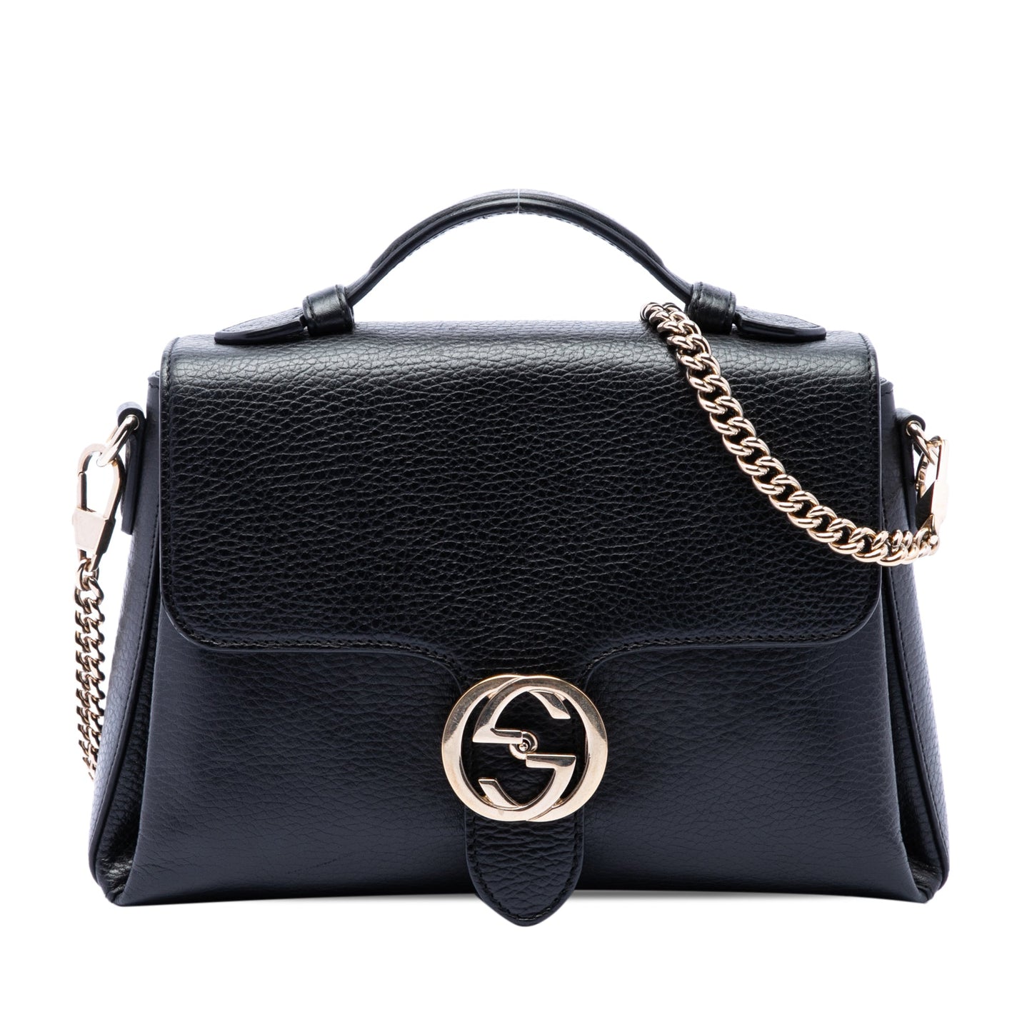 Gucci Small Dollar Calf Interlocking G Satchel