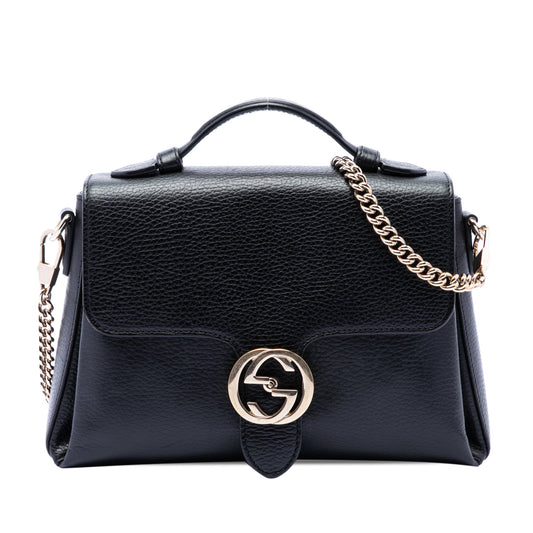 Gucci Small Dollar Calf Interlocking G Satchel