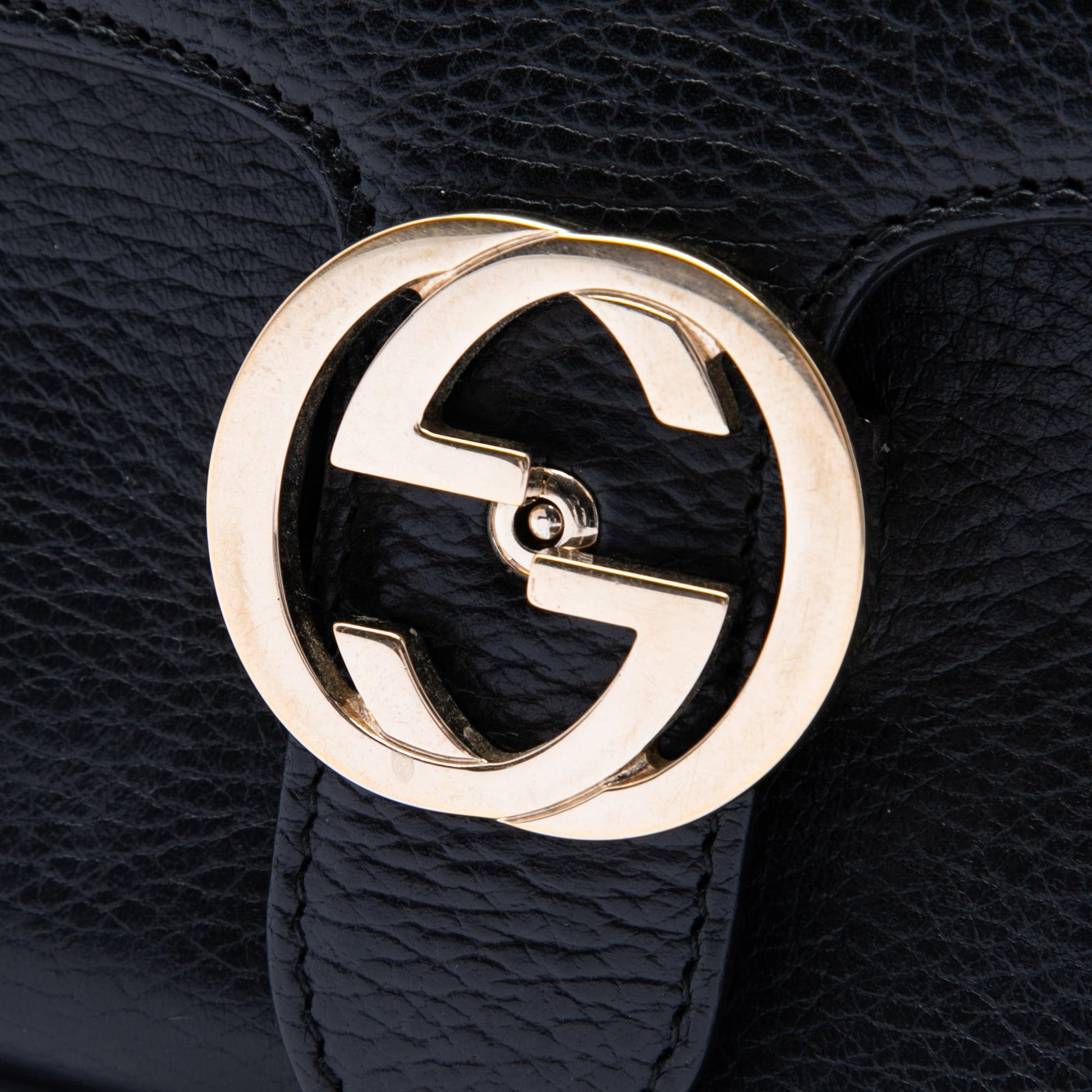 Gucci Small Dollar Calf Interlocking G Satchel