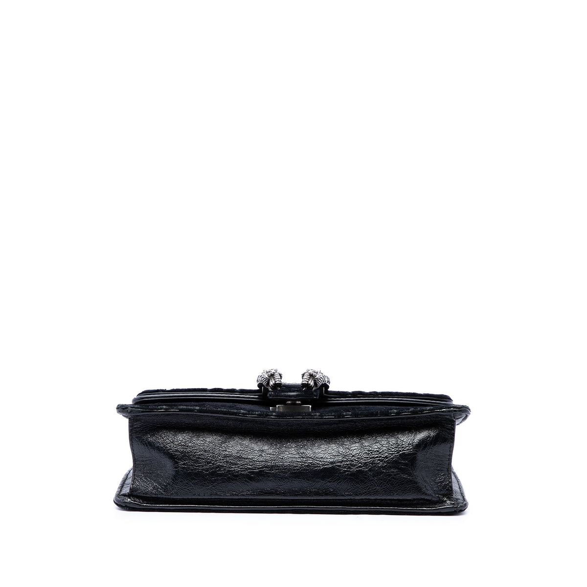 Gucci Medium GG Velvet Dionysus Crossbody — Black