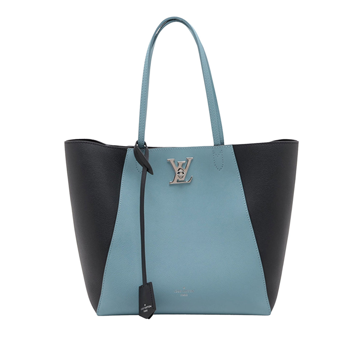Louis Vuitton Bicolor Calfskin LockMe Cabas — Blue