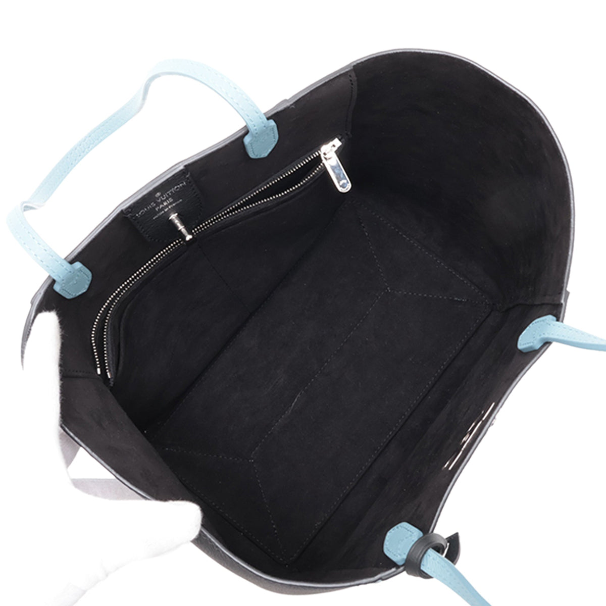 Louis Vuitton Bicolor Calfskin LockMe Cabas — Blue