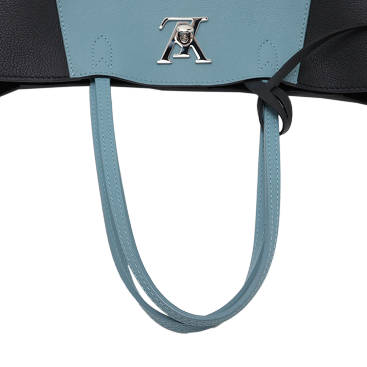 Louis Vuitton Bicolor Calfskin LockMe Cabas — Blue
