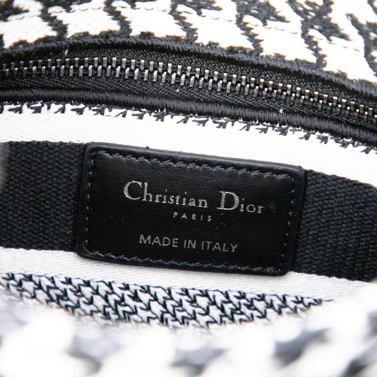 Dior Mini Embroidered Canvas Houndstooth Lady D Lite