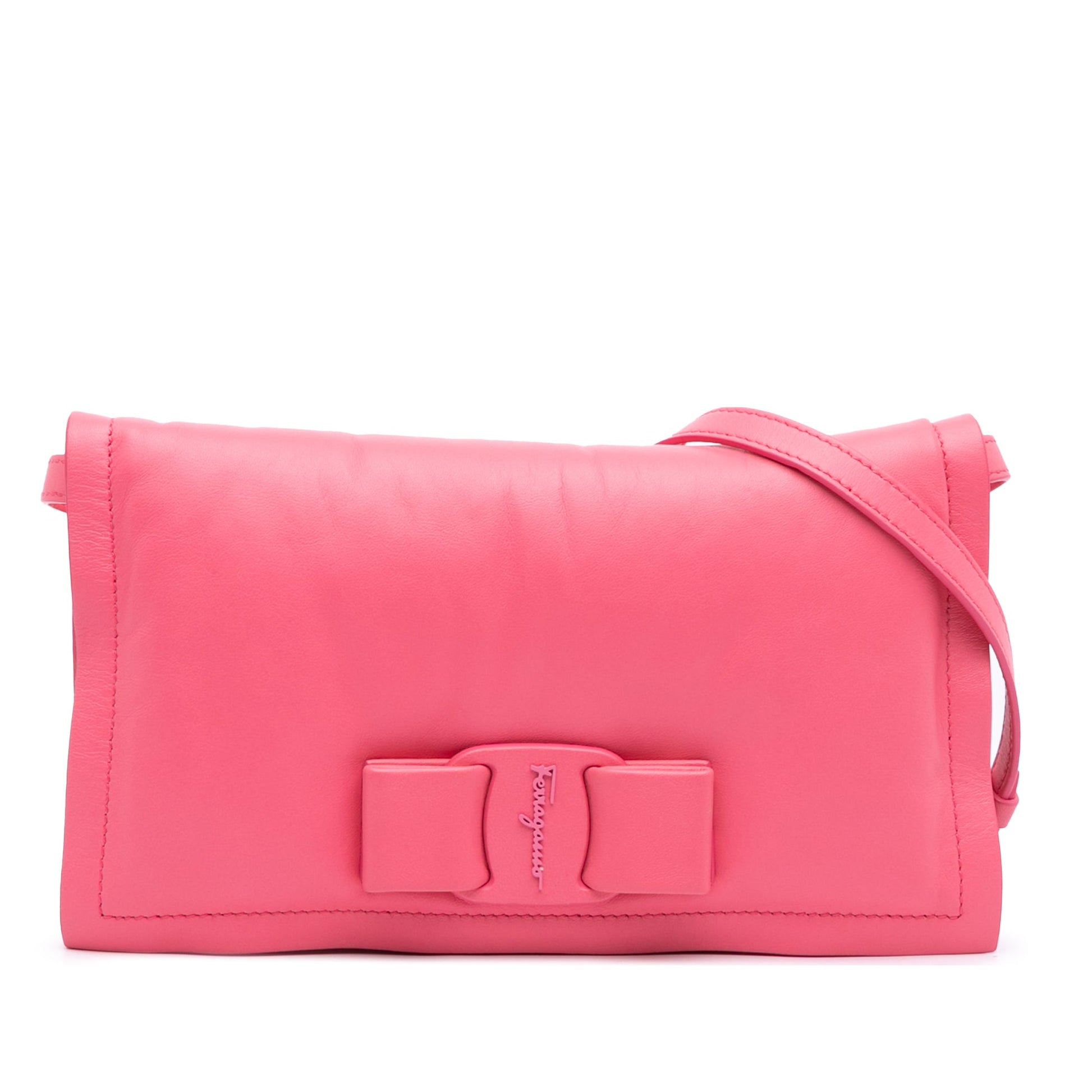 Ferragamo Mini Padded Leather Viva Bow Crossbody