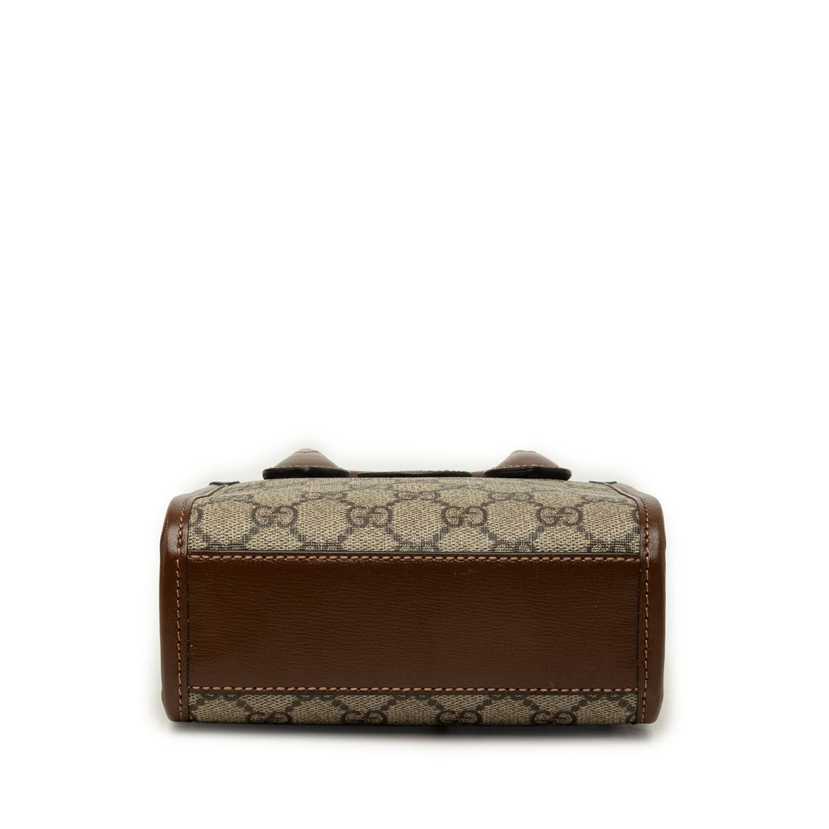 Gucci Mini GG Supreme Interlocking G Satchel — Beige