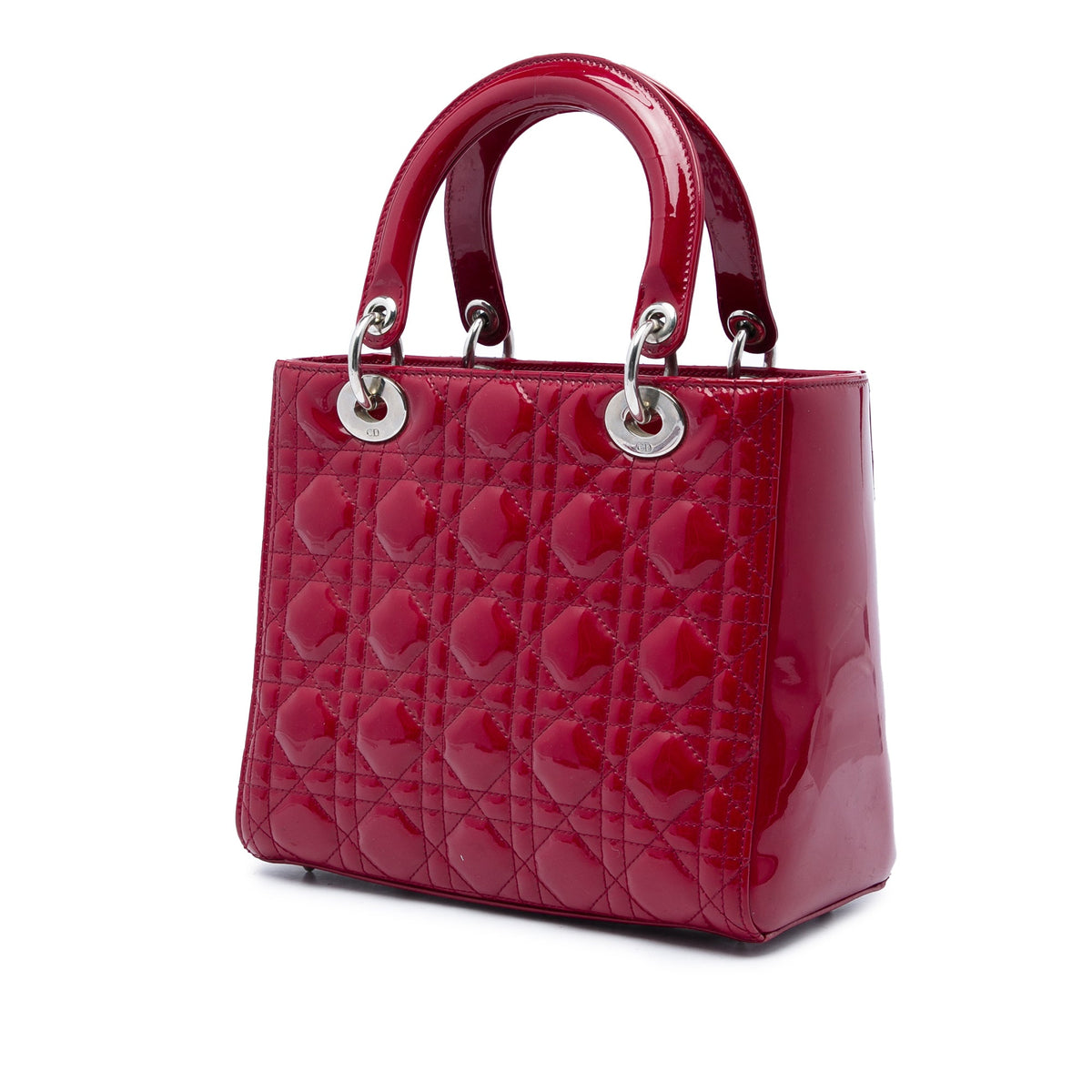 Dior Medium Patent Cannage Lady Dior