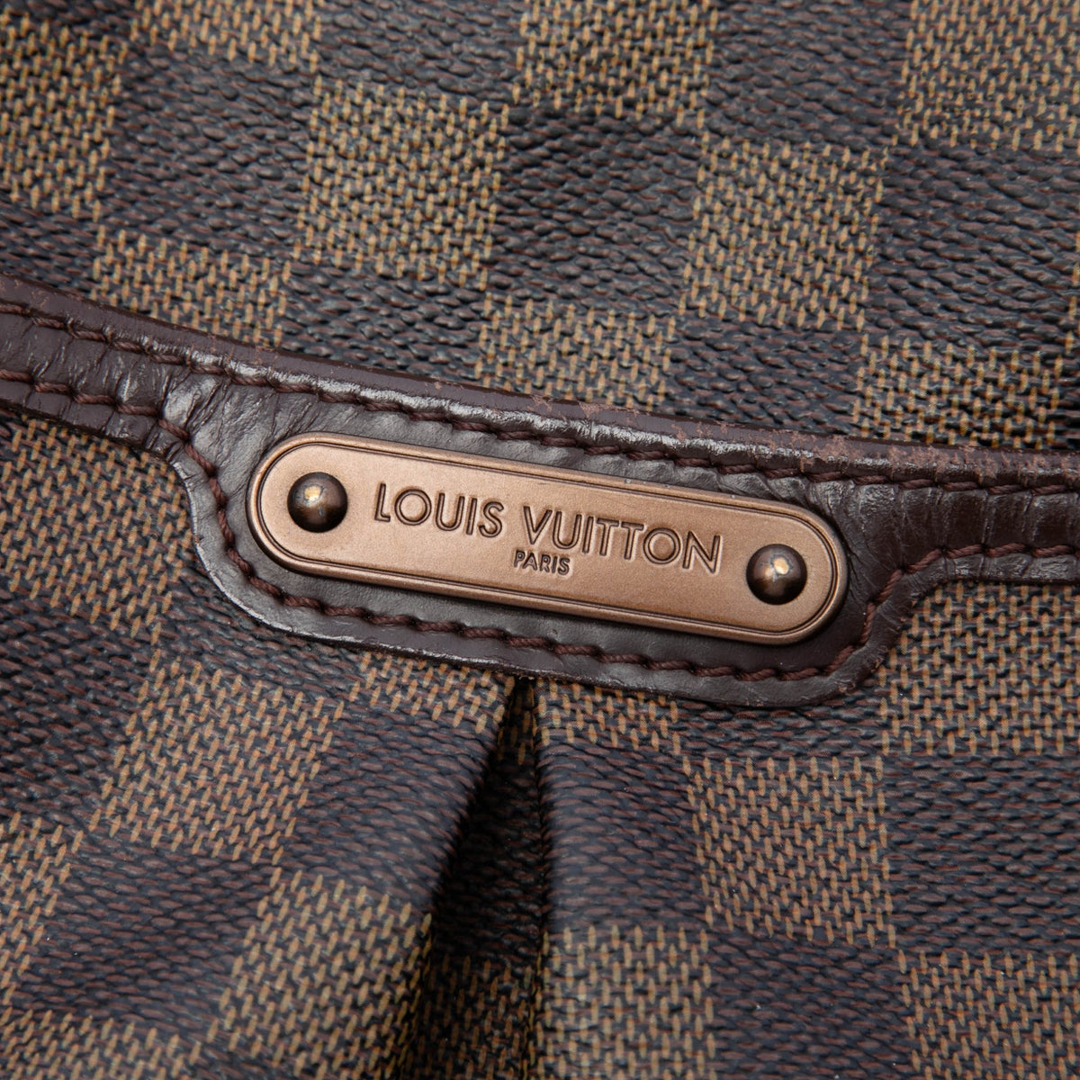 Louis Vuitton Damier Ebene Bloomsbury PM — Brown