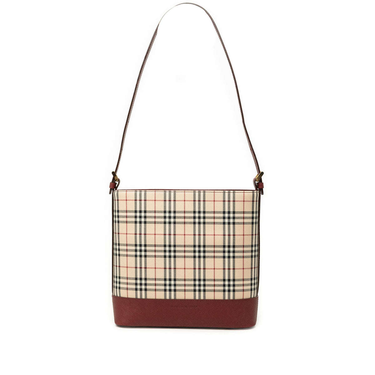 Burberry House Check Canvas Shoulder Bag