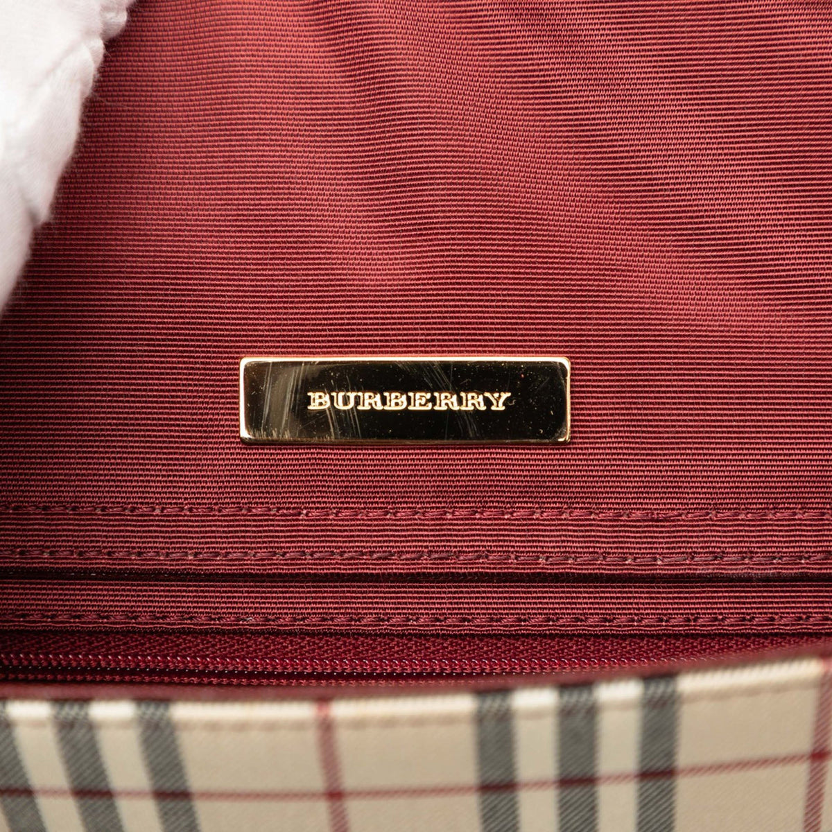 Burberry House Check Canvas Shoulder Bag