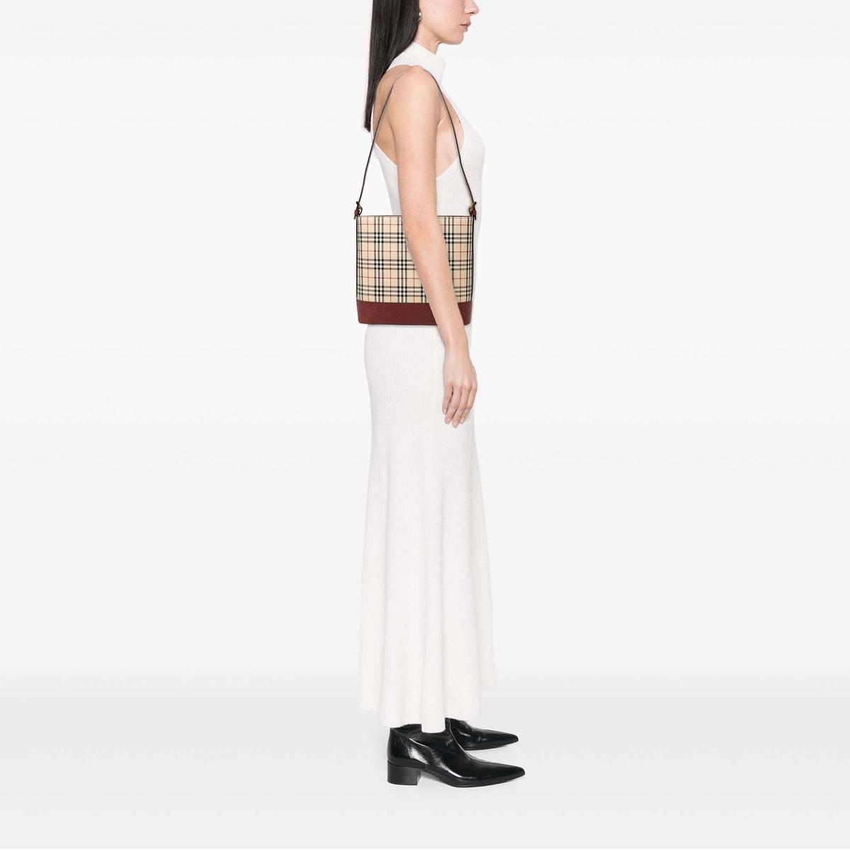 Burberry House Check Canvas Shoulder Bag