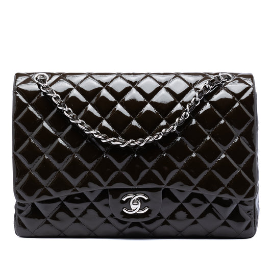 Maxi Classic Patent Double Flap