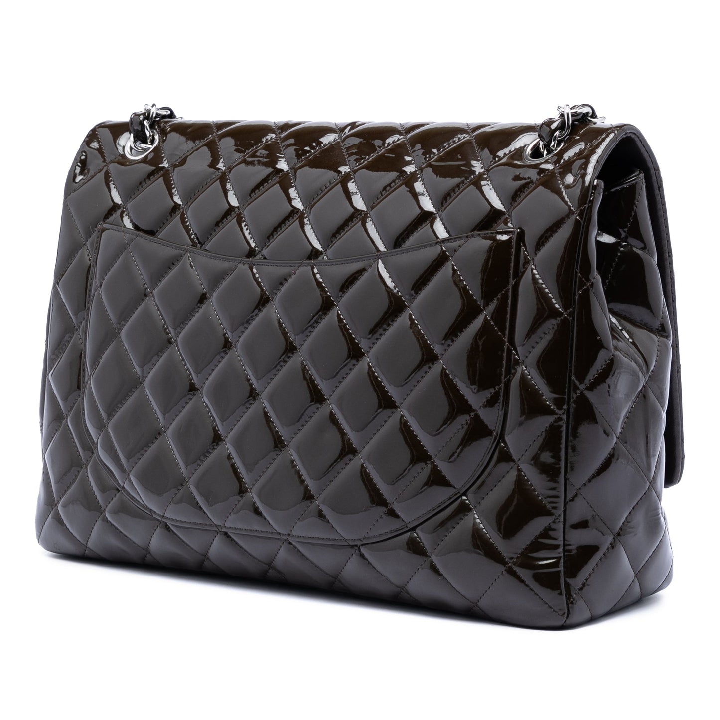 Maxi Classic Patent Double Flap