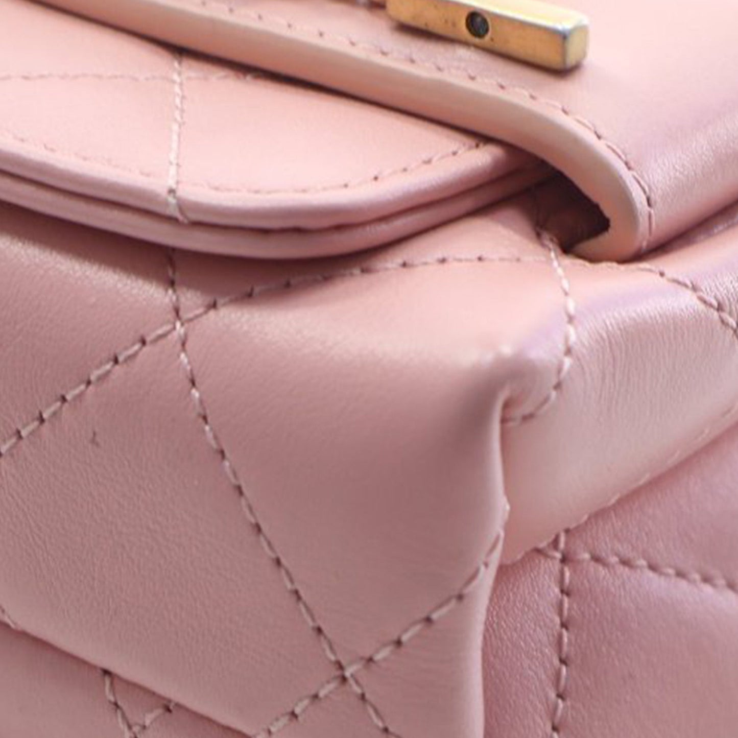 Small Quilted Calfskin Enchained Flap