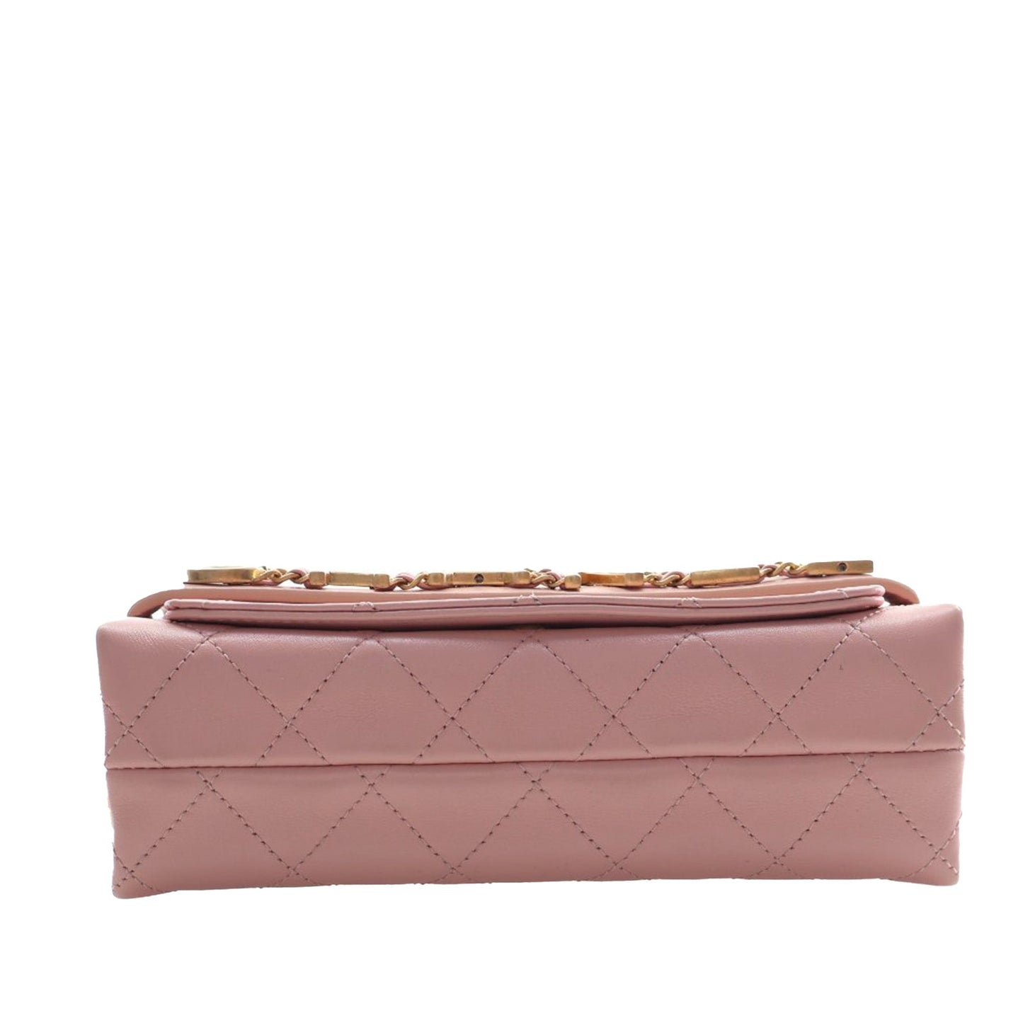 Small Quilted Calfskin Enchained Flap
