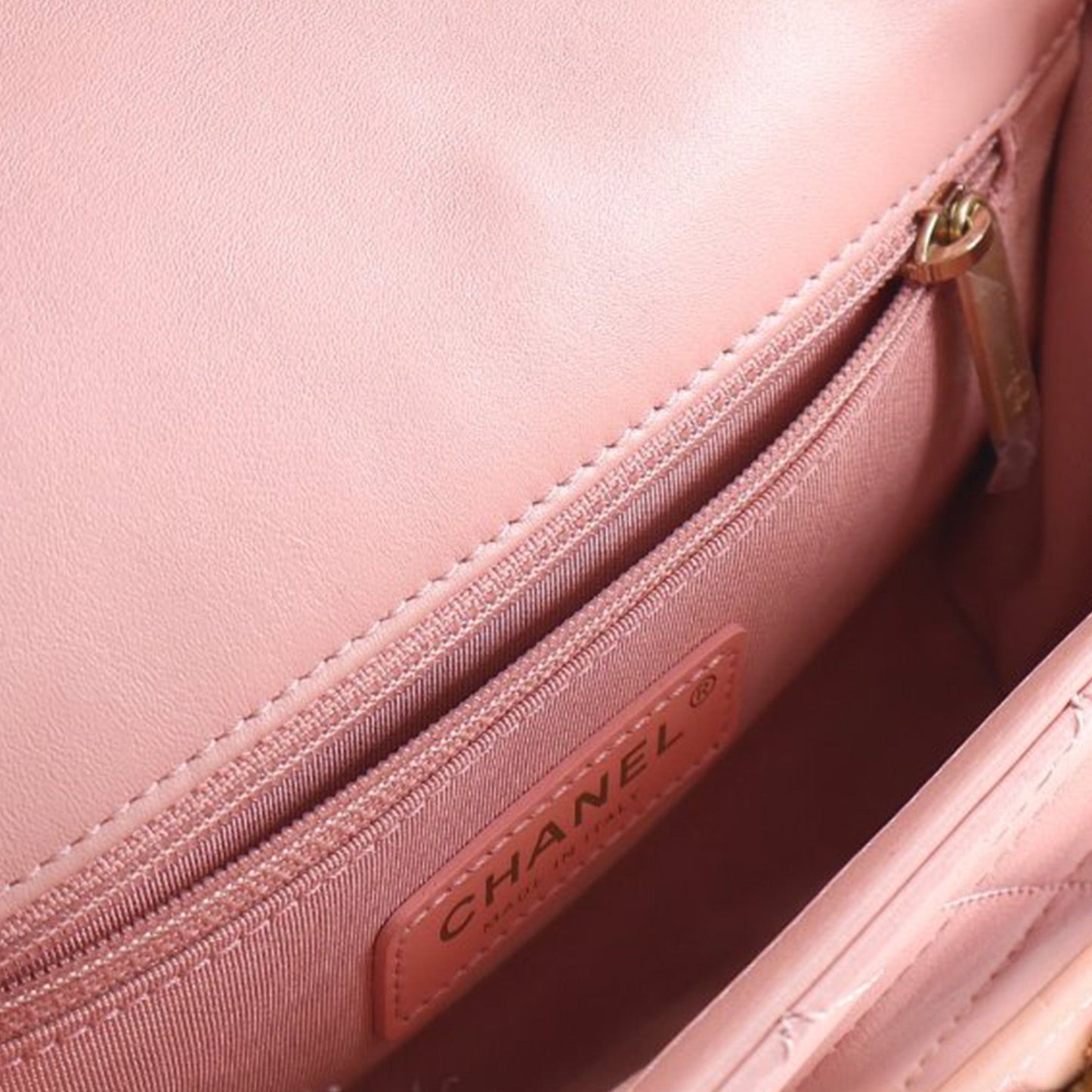 Small Quilted Calfskin Enchained Flap