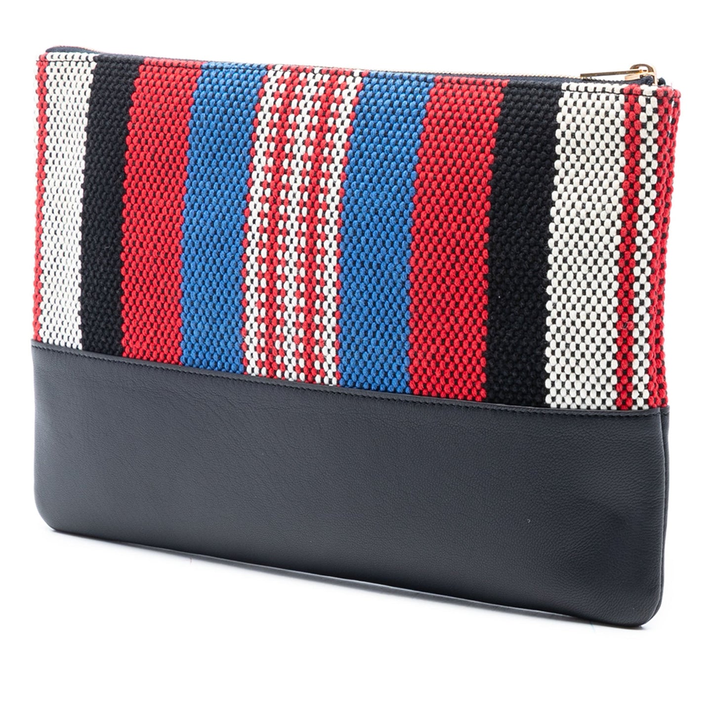 Celine Canvas Striped Solo Pouch