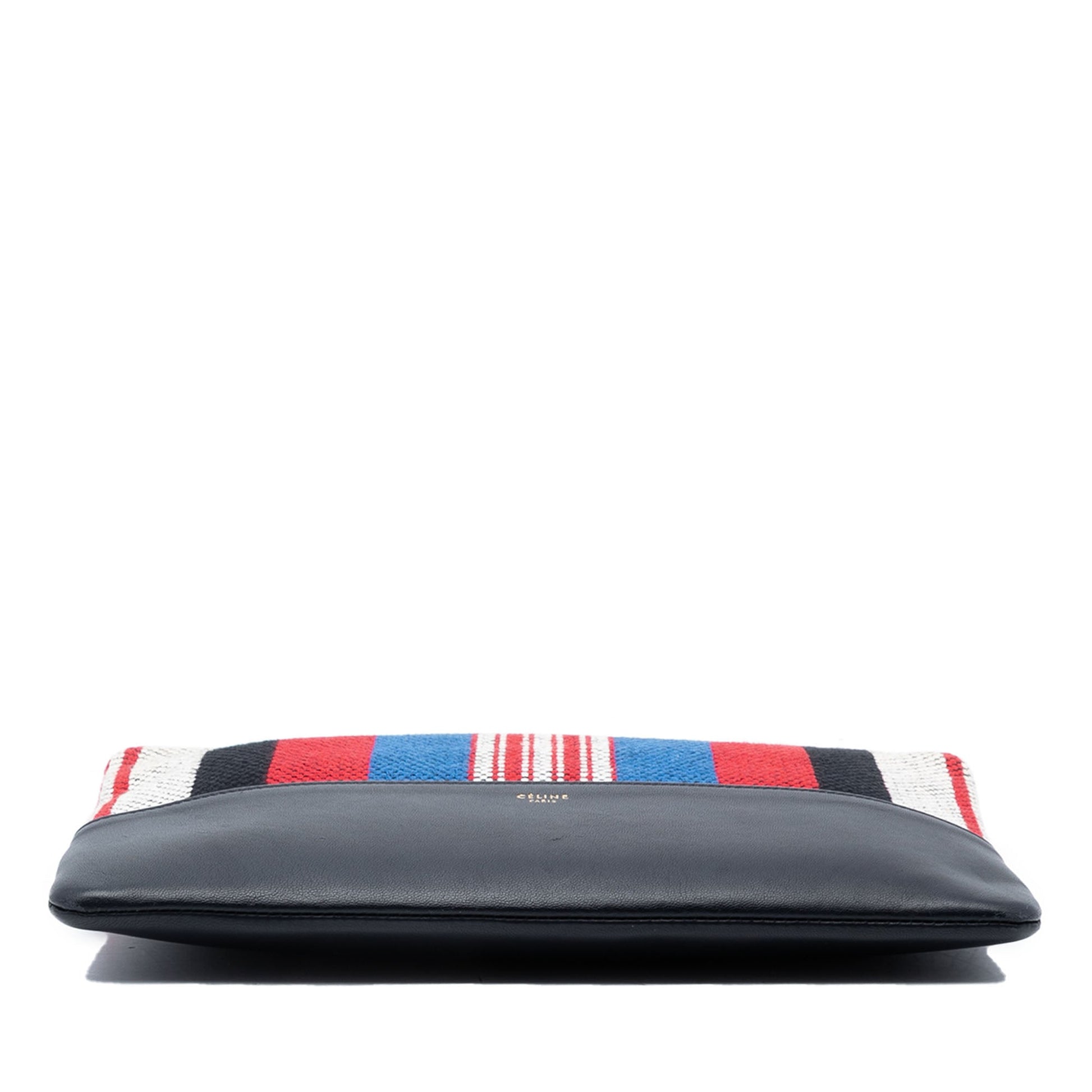 Celine Canvas Striped Solo Pouch