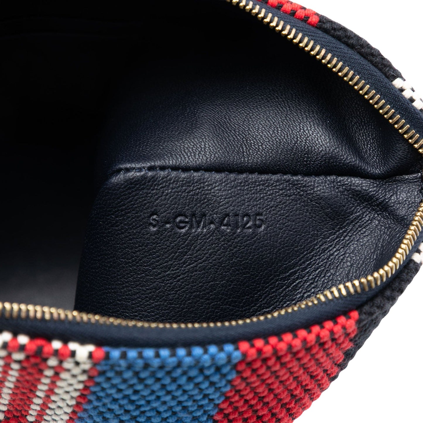 Celine Canvas Striped Solo Pouch