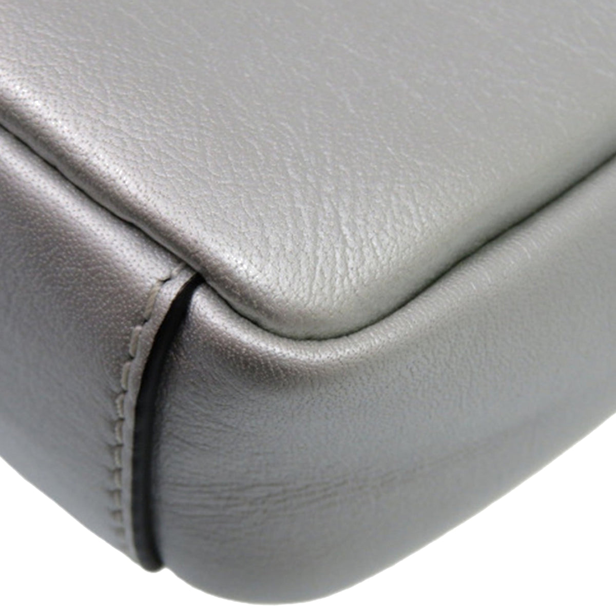 Valentino Metallic Leather VRing Neck Pouch Crossbody