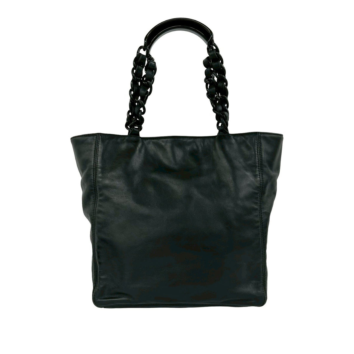 Chanel CC Lambskin Plastic Chain Tote