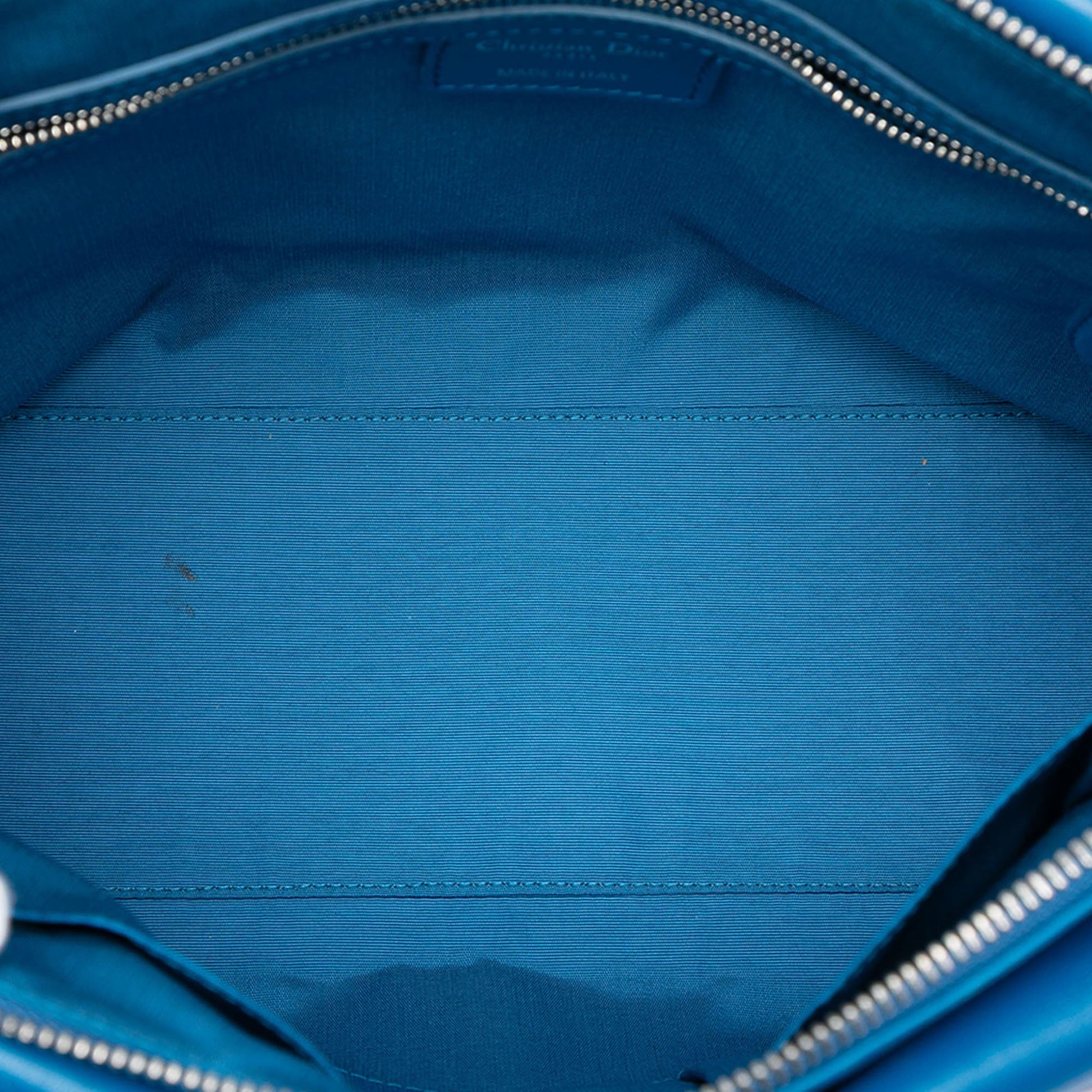 Dior Medium Lambskin Cannage Polochon Granville Satchel