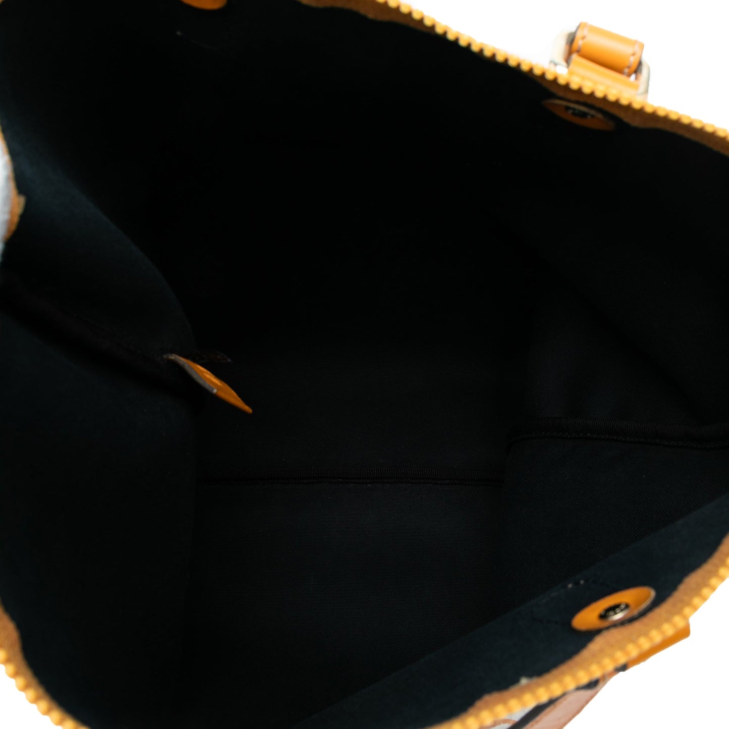 Gucci GG Supreme Heritage Logo Flat Zip Tote