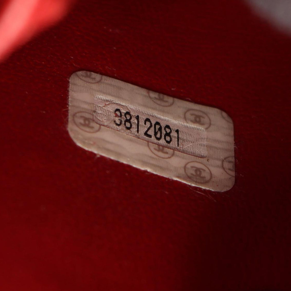 Chanel CC Caviar Vanity Bag — Red