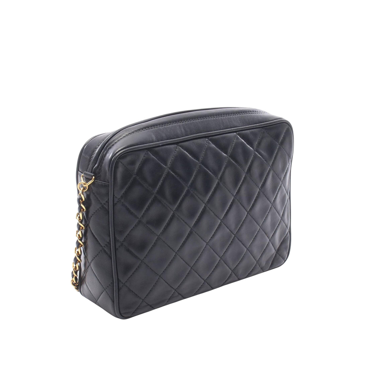Chanel Medium CC Quilted Lambskin Tassel Camera Bag