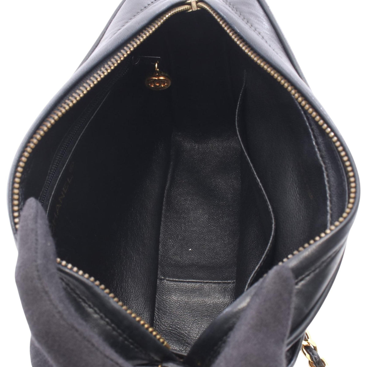 Chanel Medium CC Quilted Lambskin Tassel Camera Bag