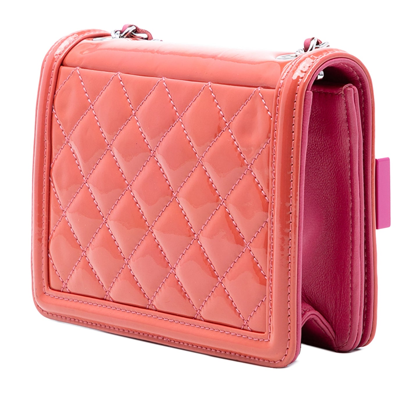 Mini Ombre Acrylic and Patent Boy Brick Flap