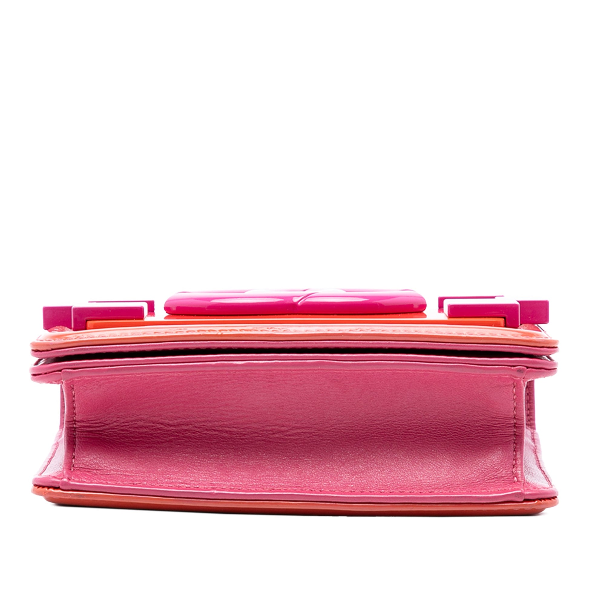 Mini Ombre Acrylic and Patent Boy Brick Flap