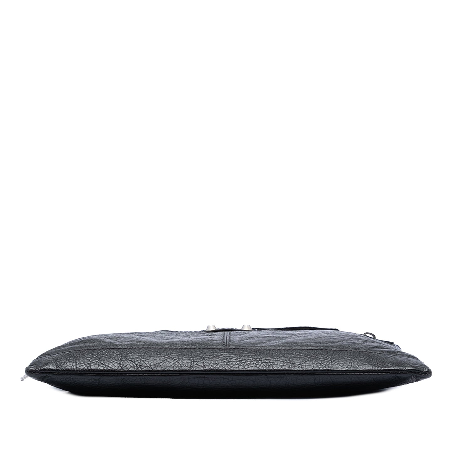 Balenciaga Lambskin Motocross Classic Clip Clutch M