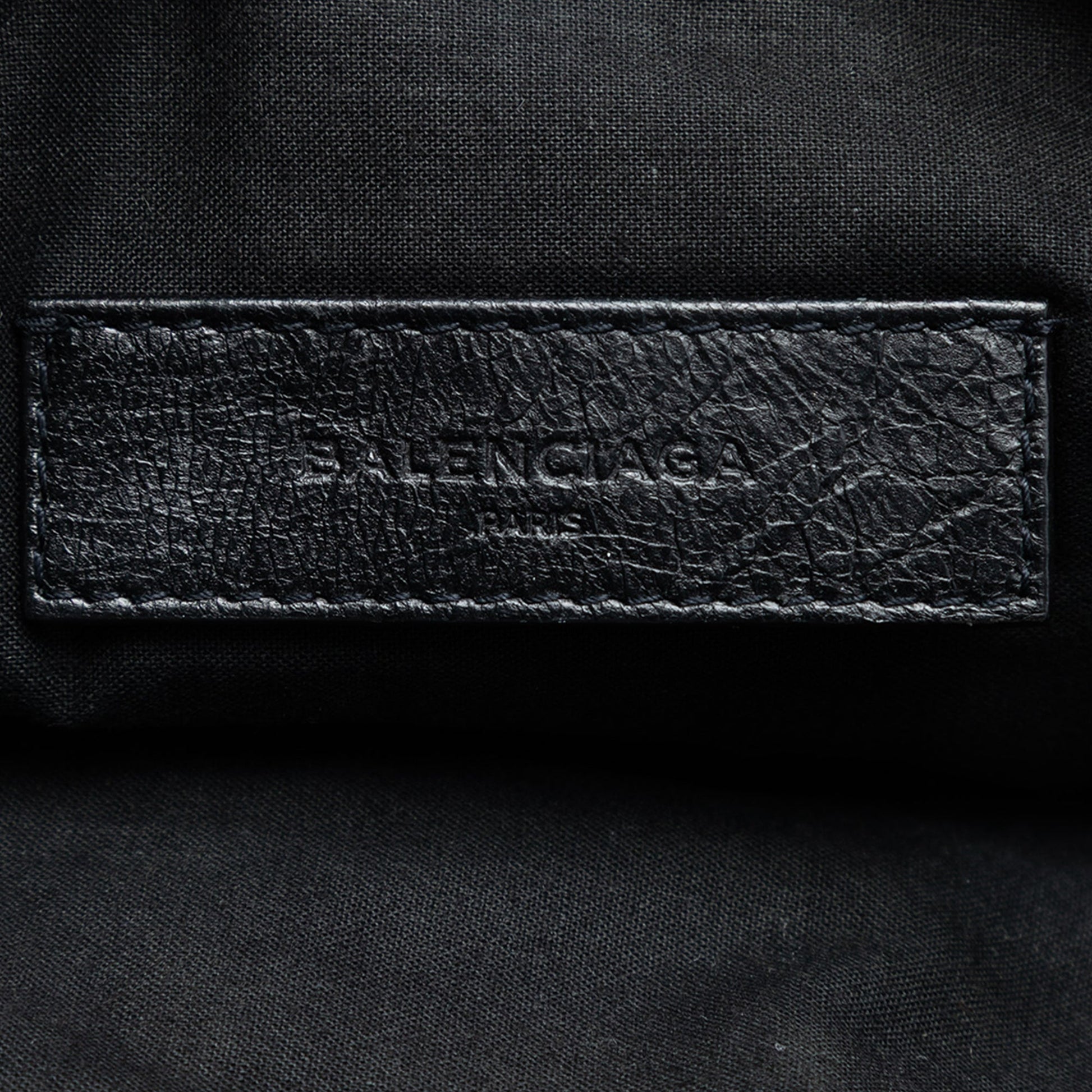 Balenciaga Lambskin Motocross Classic Clip Clutch M