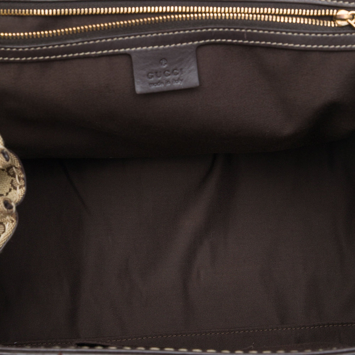 Gucci GG Canvas and Leather Dialux Queen Tote