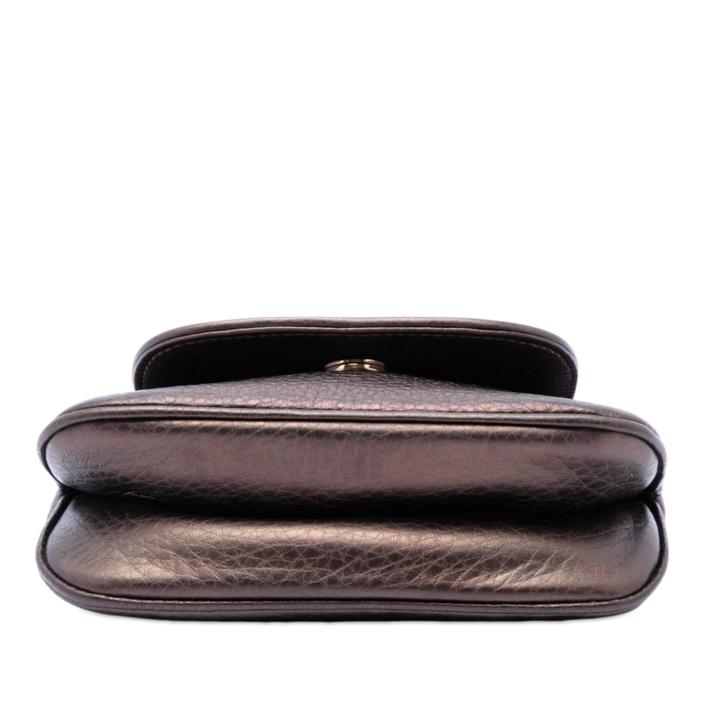 Gucci Small Metallic Pebbled Calfskin 1973 Chain Crossbody