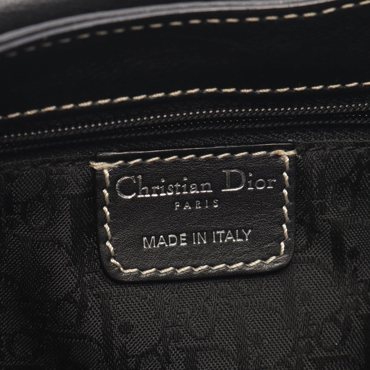Dior Leather CD Handbag — Black