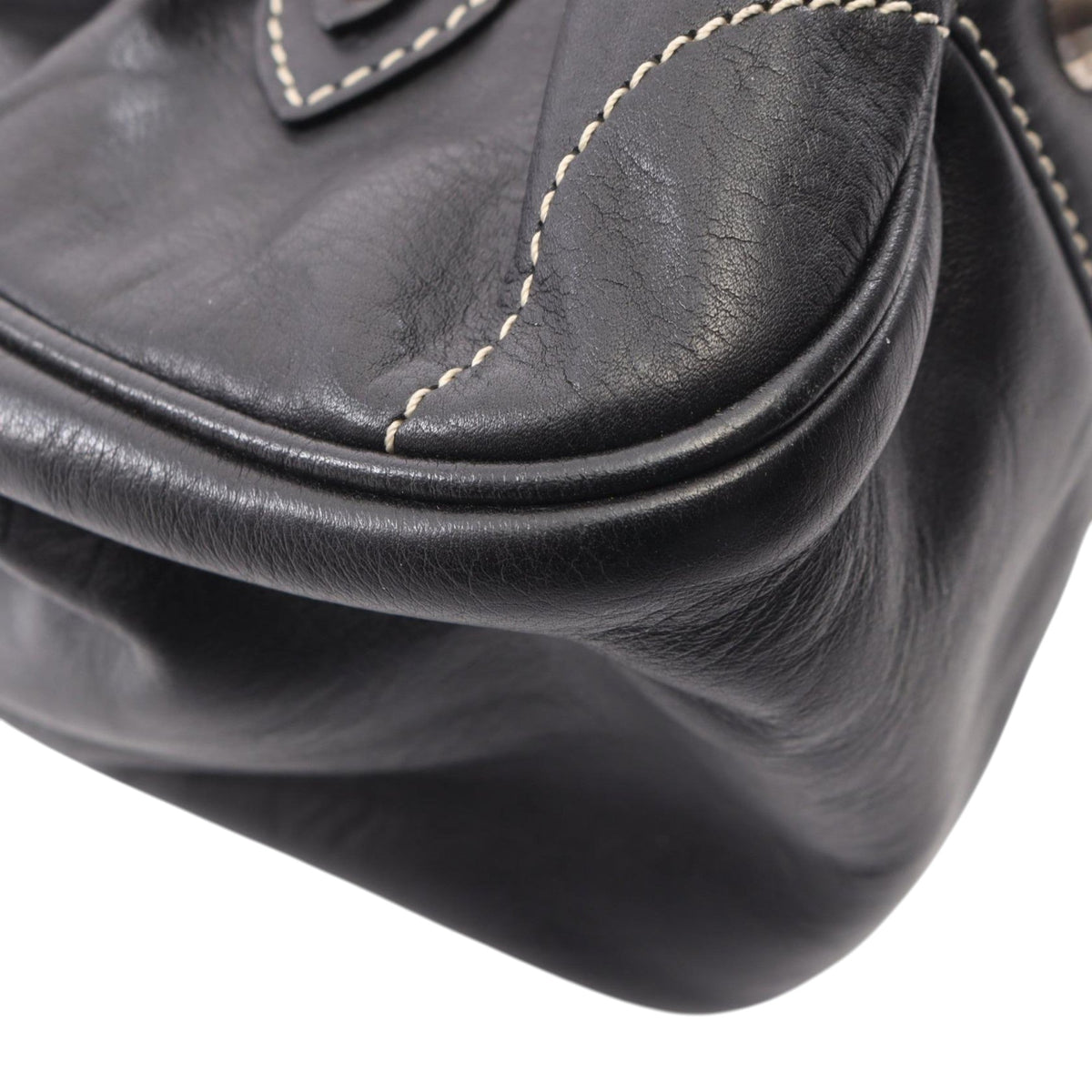 Dior Leather CD Handbag — Black