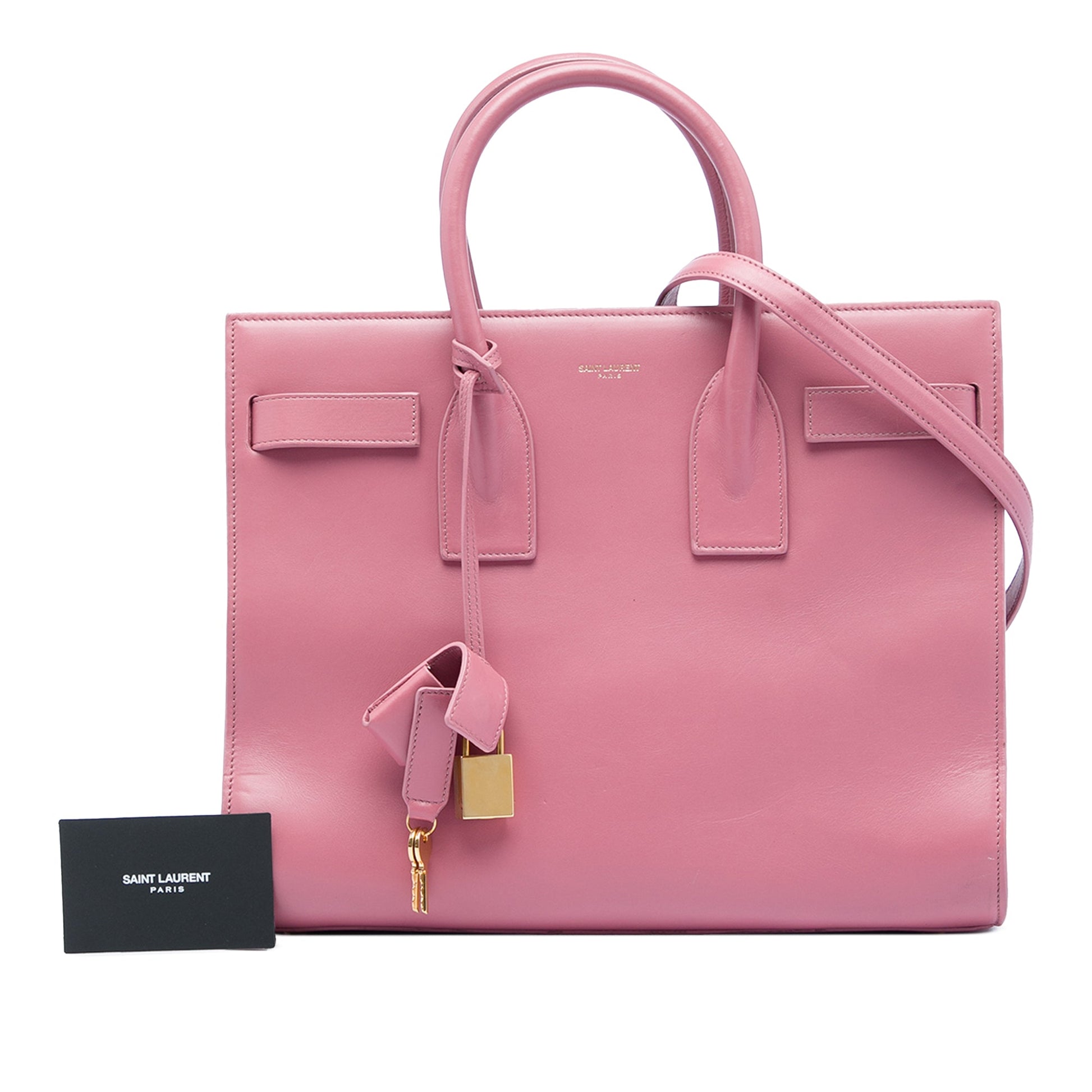Saint Laurent Small Leather Sac De Jour Satchel