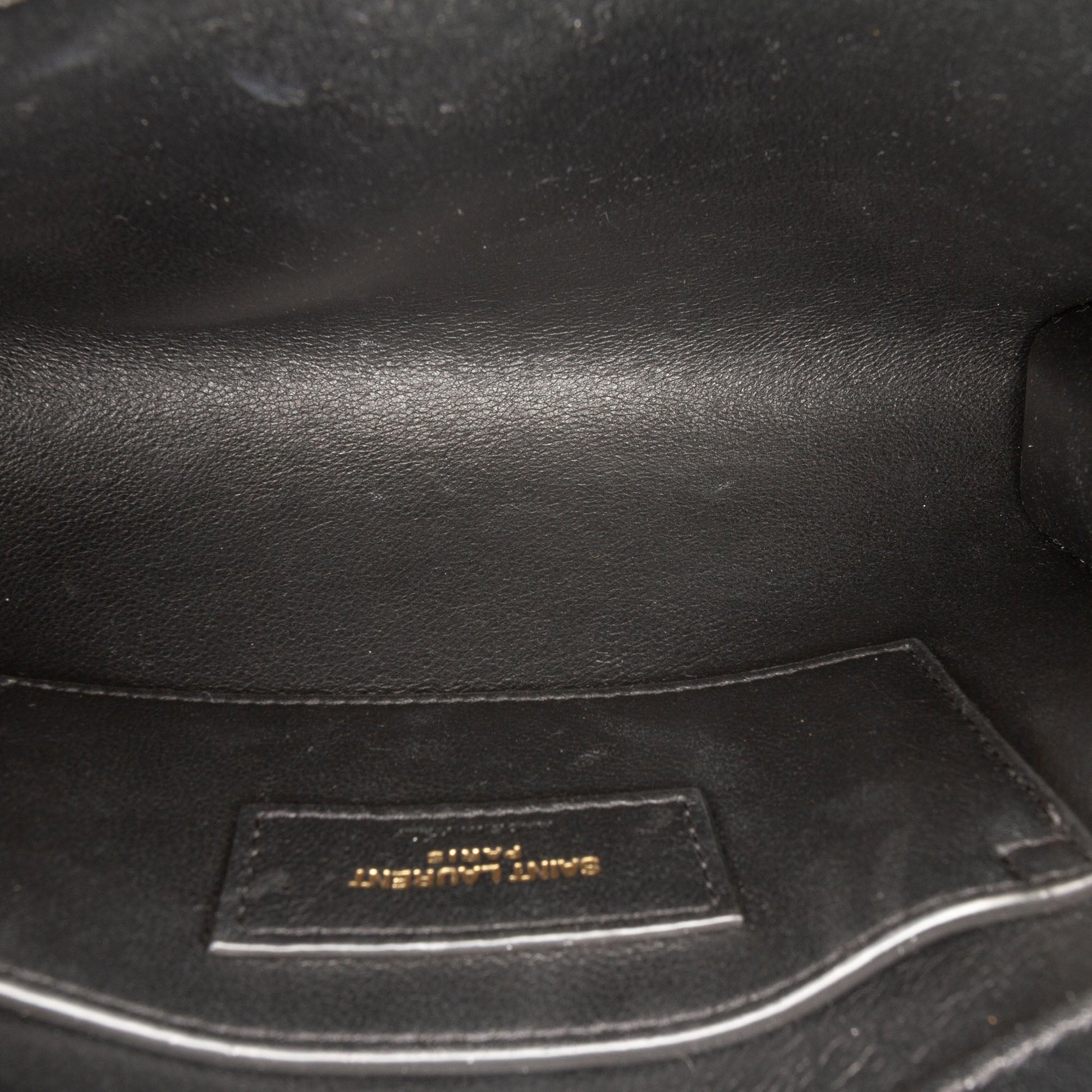 Saint Laurent Mini Box Calfskin Manhattan Shoulder Bag