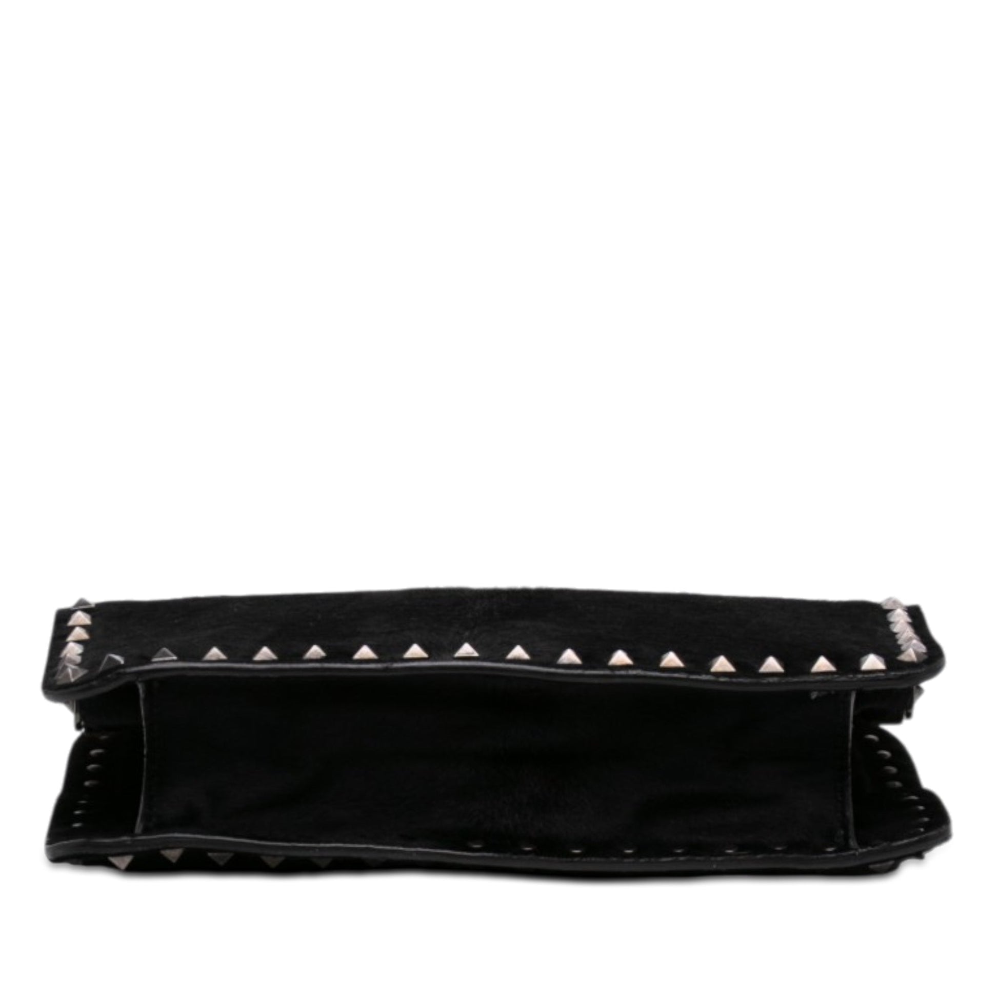 Valentino Pony Hair Rockstud Top Handle Bag
